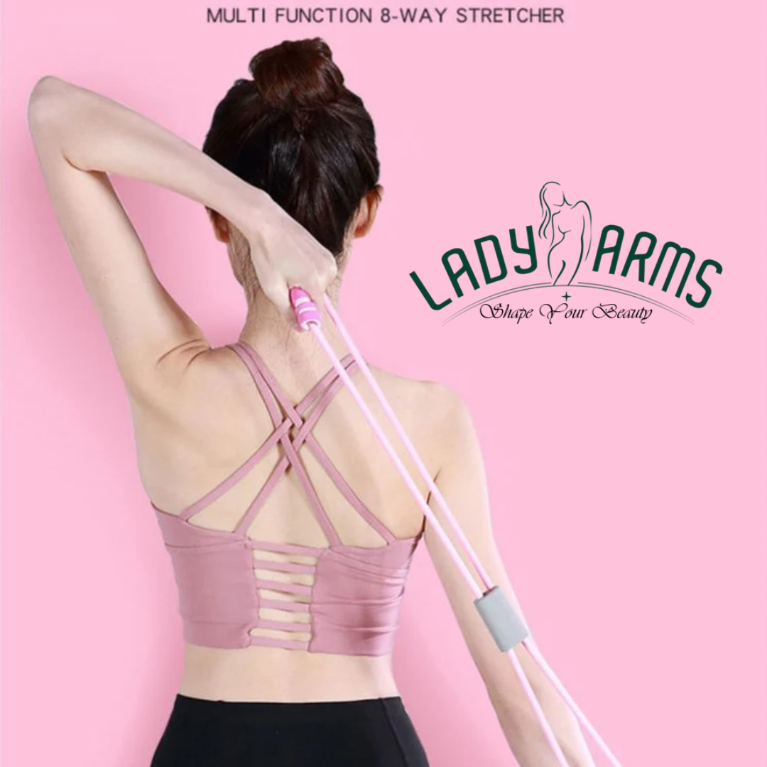 Lady Arms Eight-Shaped Elastic Stretch Belt - Arm Fitness & Yoga Resistance Equipment