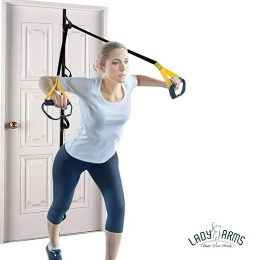 Lady Arms Door Horizontal Bar Sling - Suspension Training Belt for Arm & Strength Workouts | Tension Belt for Home Fitness