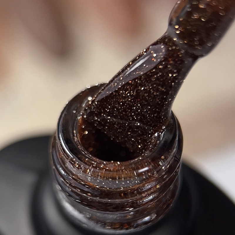 2459 Гель-лак Starlight світловідбивний gel-polish Broun Colection Lady Arms (7гр.)