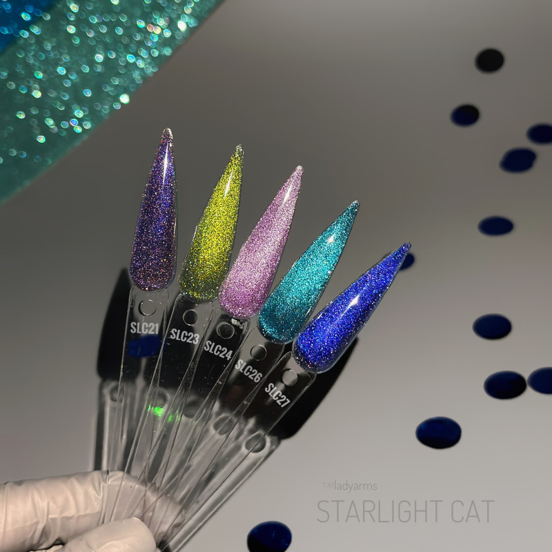 GP.1074.08g Gel Polish LUMI SPARK Collection Cat Eye Lady Arms світловідбивний люмінісцентний (SLC23)