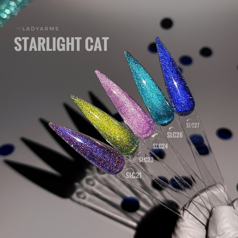 GP.1074.08g Gel Polish LUMI SPARK Collection Cat Eye Lady Arms світловідбивний люмінісцентний (SLC23)