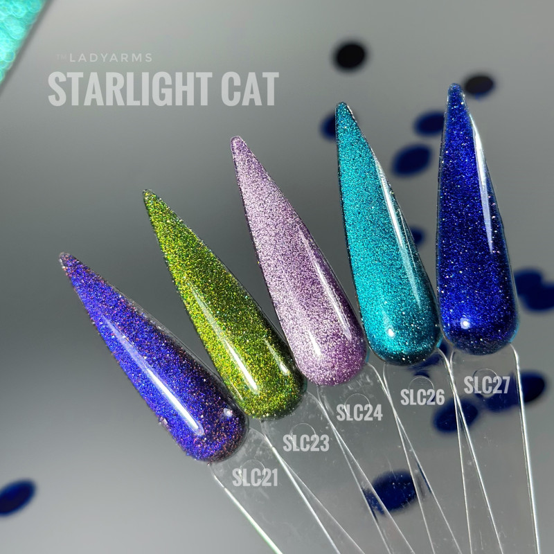 GP.1078.08g Gel Polish LUMI SPARK Collection Cat Eye Lady Arms світловідбивний люмінісцентний (SLC27)